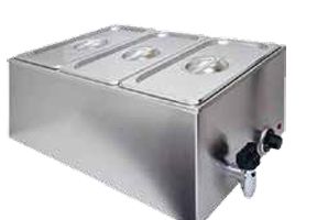 Baño maria con 3 GN1/3 con tapa EUTRON