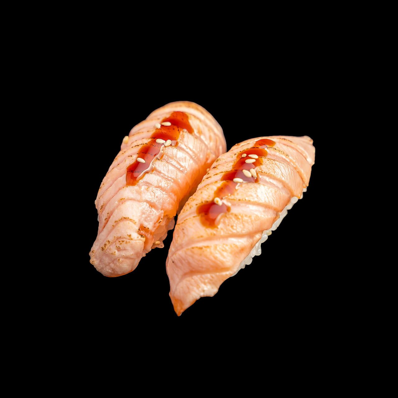36.Nigiri zalm teriyaki