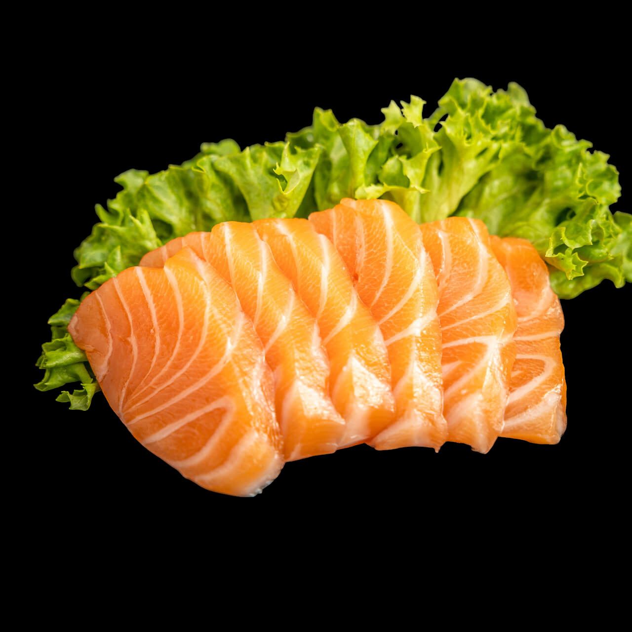 128.SASHIMI ZALM(6 STUKS)