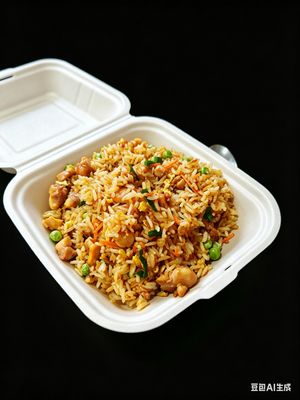 Nasi Goreng met kip