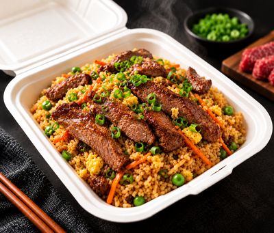 Nasi Goreng met rundvlees Nasi Goreng met rundvlees