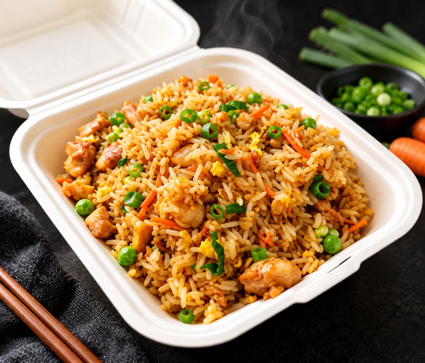 Nasi Goreng met scampi