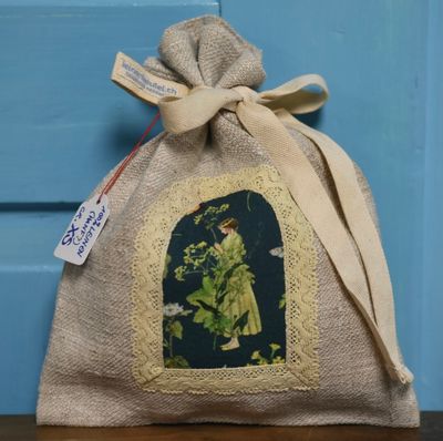 Leinenbeutel Gr. XS Natur/Frauenmantel