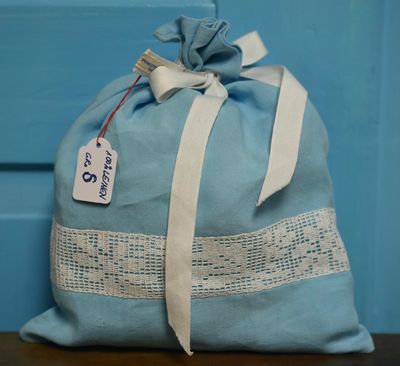 Leinenbeutel Gr. S Hellblau