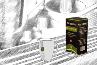 Чай пакетированный Williams Fresh Mojioto, 25 пакетиков