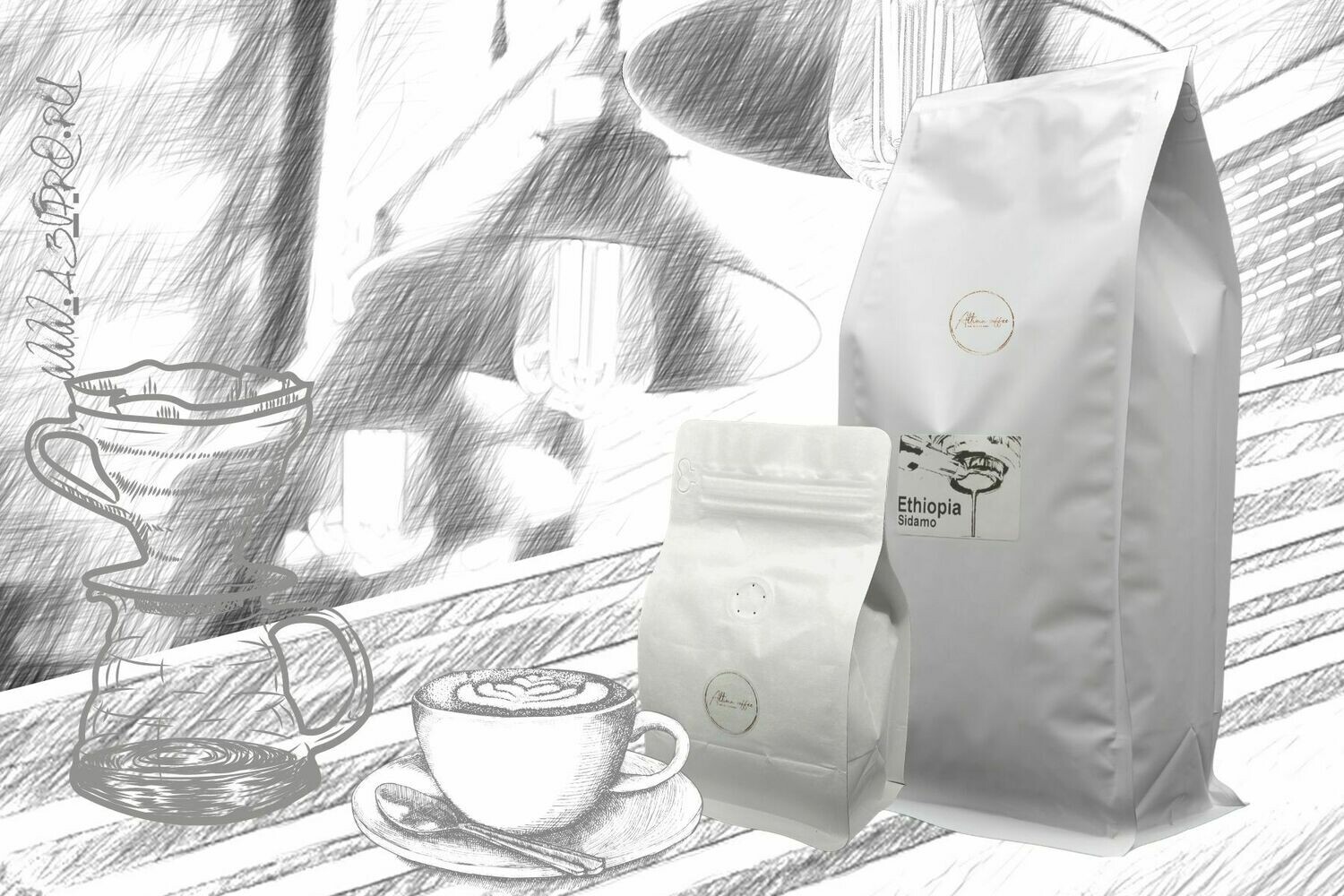 Кофе в зернах  Altima Coffee Ethiopia Sidamo gr.4
