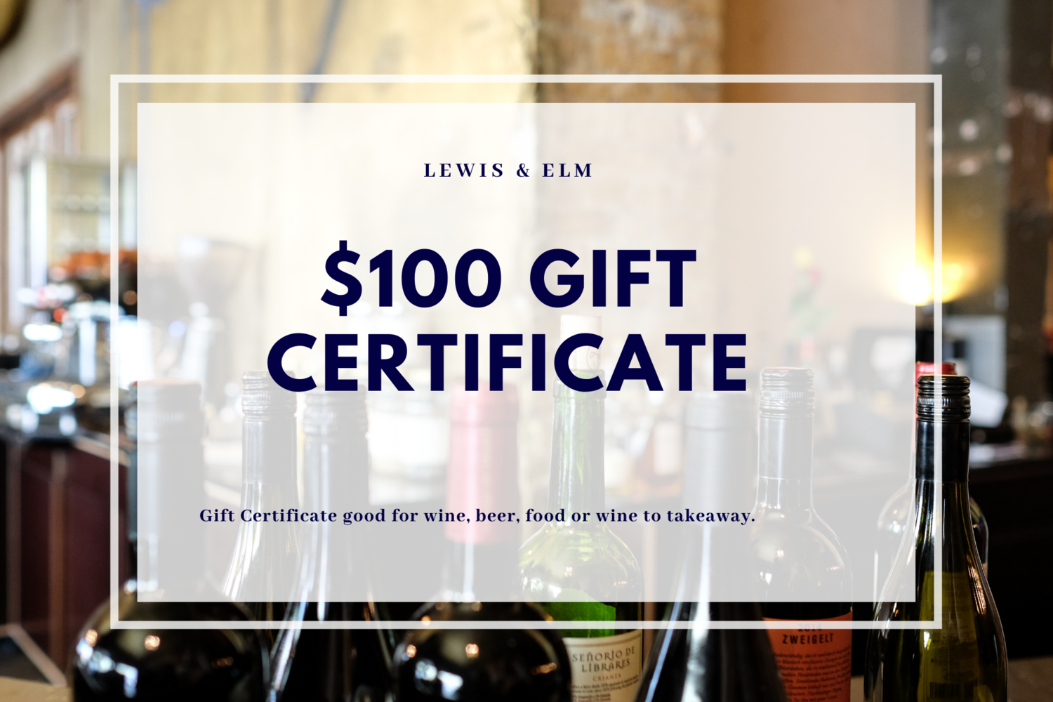 $100 Gift Certificate
