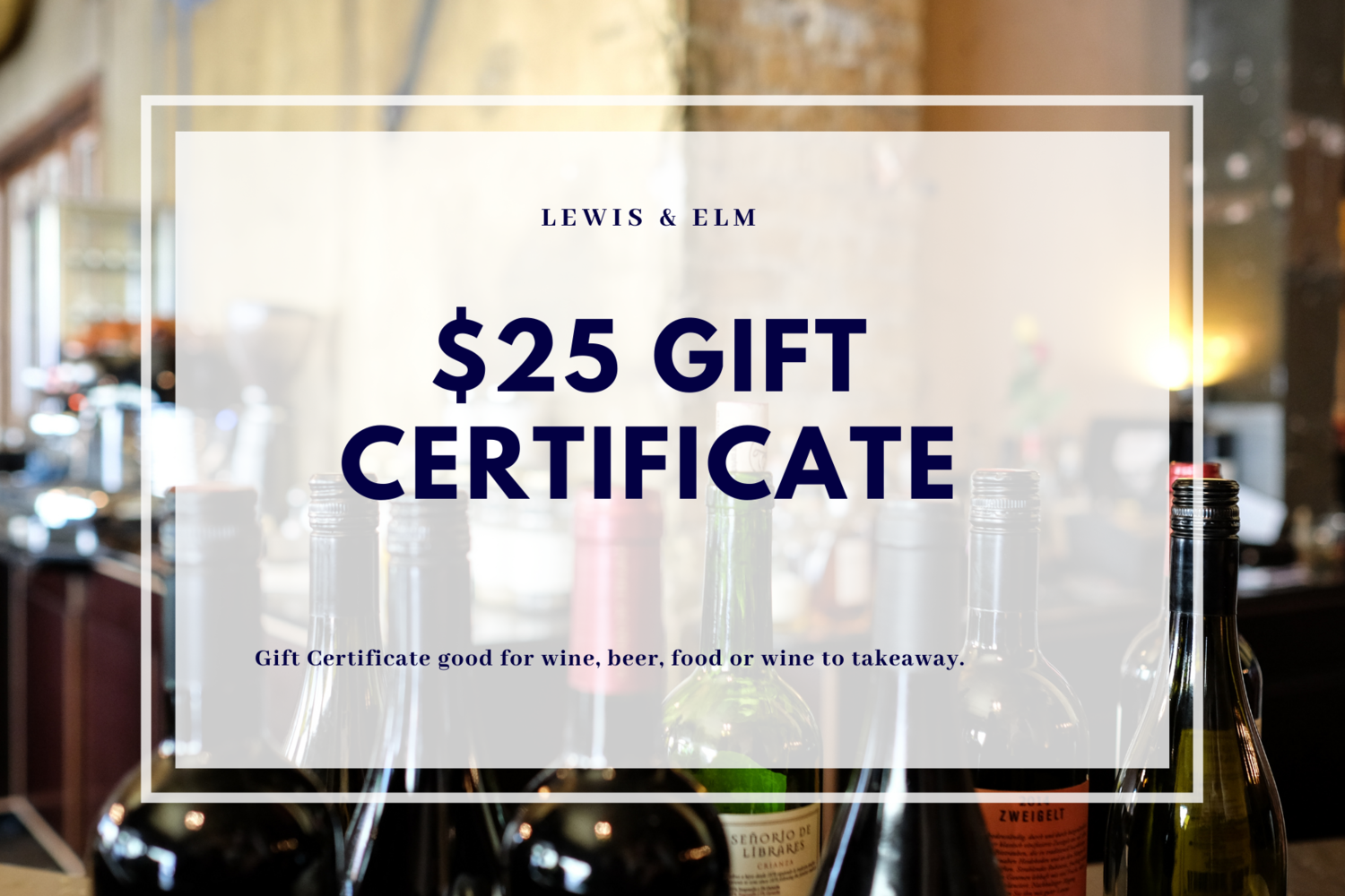 $25 Gift Certificate