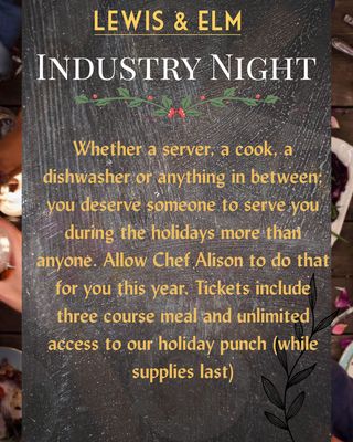 Industry Night Dinner