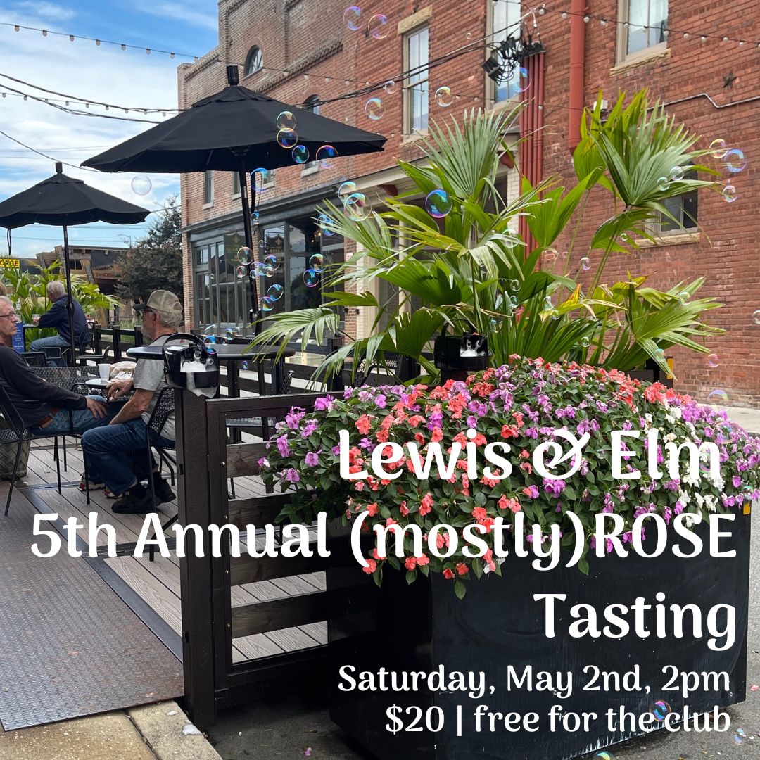 5th Annual Spring Rosé Soirée Tasting - Saturday May 2nd, 2pm