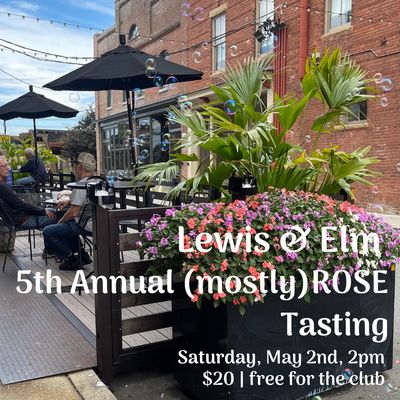 5th Annual Spring Rosé Soirée Tasting - Saturday May 2nd, 2pm