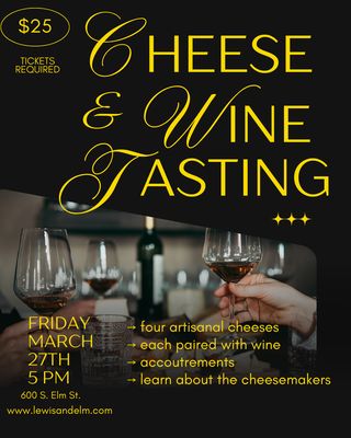 Cheese &amp; Wine Tasting