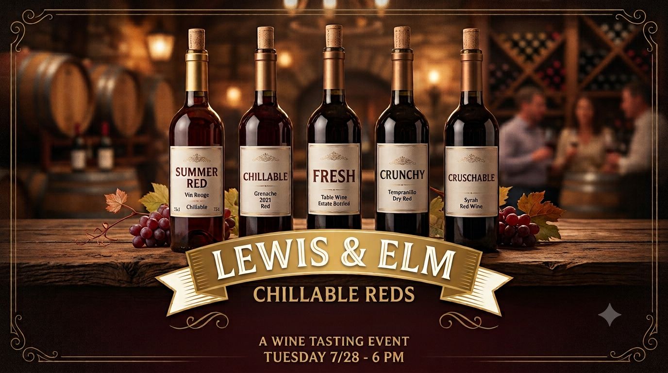 Chilled Red Tasting July 28th