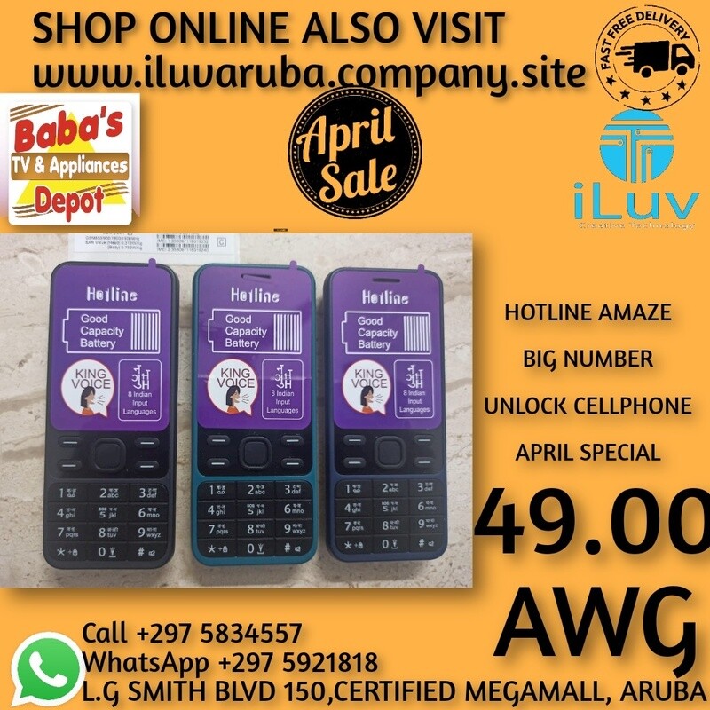 HOTLINE BIG NUMBER CELLPHONE H150