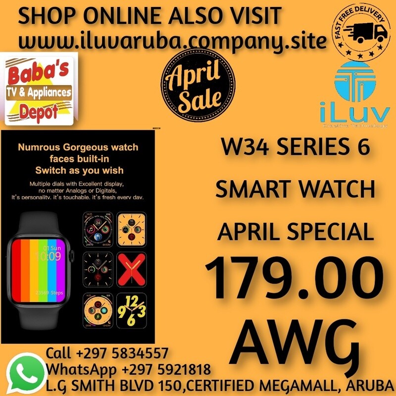 W34 SERIES 6 SMART WATCH