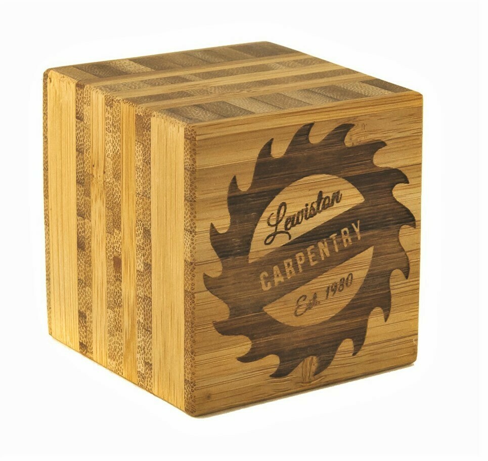 Bamboo Cube Desk Award