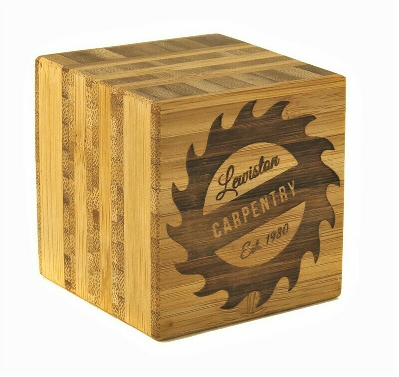 Bamboo Cube Desk Award
