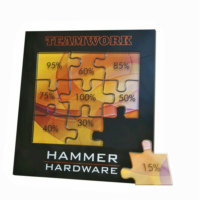 Lasered Puzzle Award 11" x 12"