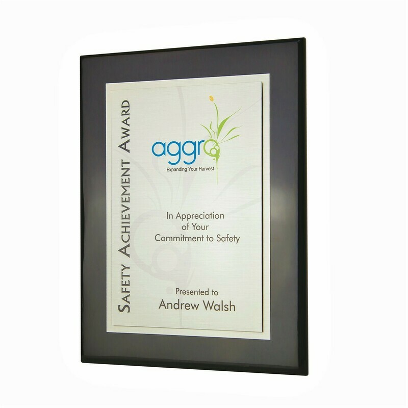 Black Piano Finish Direct Plaque - 6 sizes