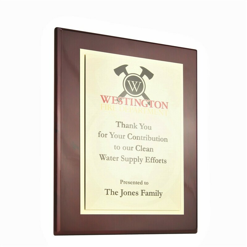 Rosewood Piano Finish Direct Plaque - 6 sizes