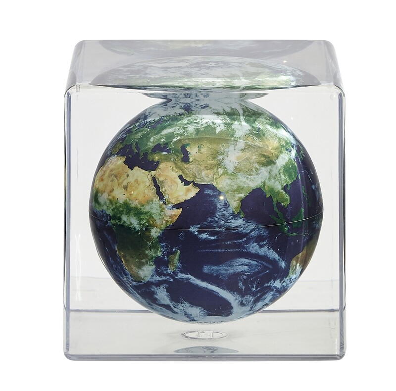 Earth Cube with Satellite View