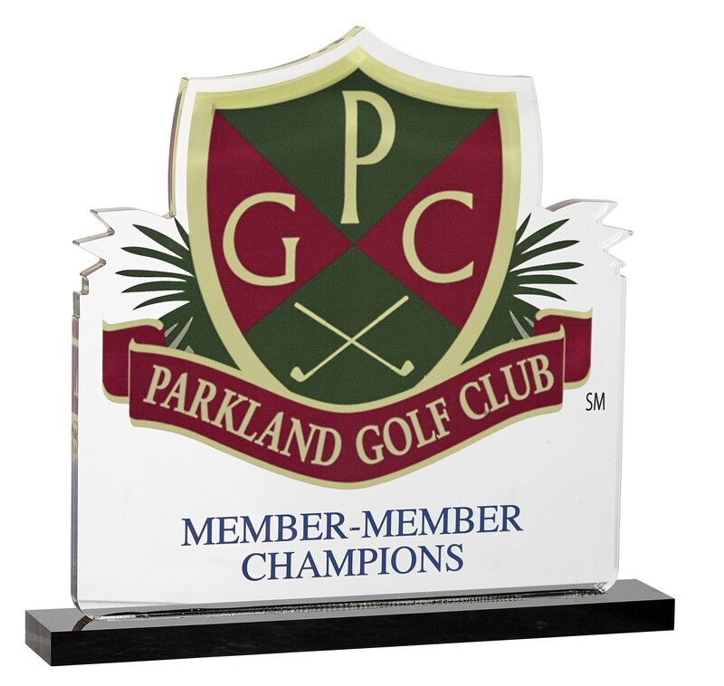 Acrylic Logo Award On Base