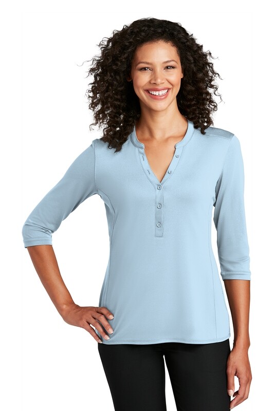 Ladies Pique Henley
