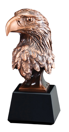 Eagle Head Resin on base - 3 Sizes