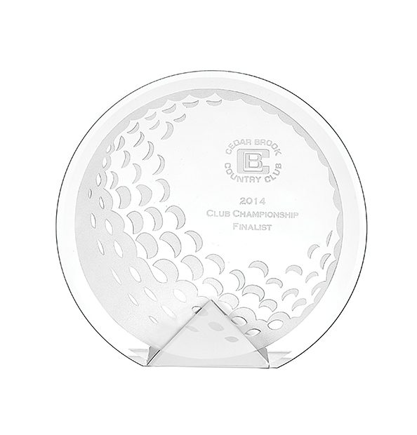 Cyrk Golf Ball Award Clear Base - 3 sizes
