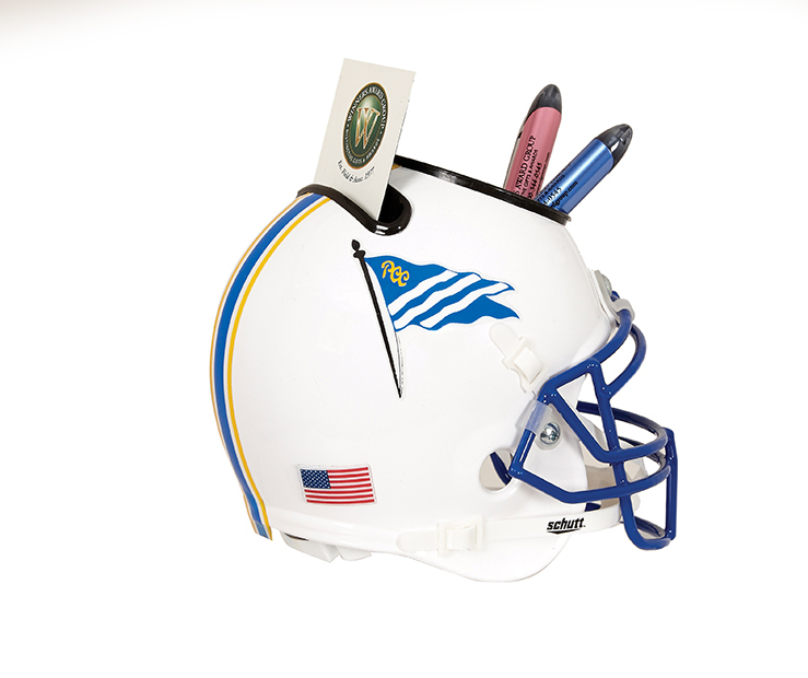Football Helmet Desk Caddy - Small Size Replica
