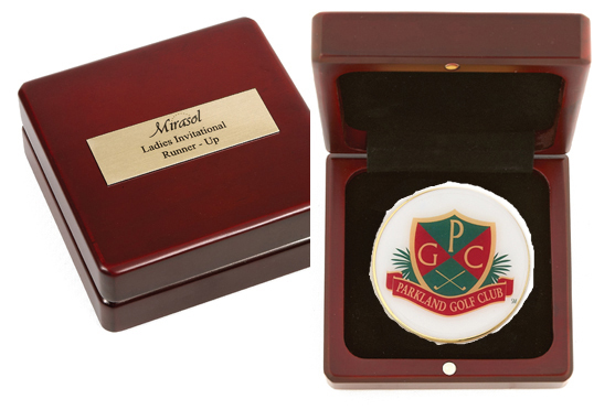 Medallion in Wood box