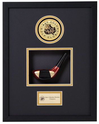 Framed & Matted Logo with Persimmon Club Head