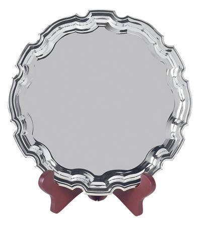 Endurance Nickel Plated Chippendale Tray - 4 Sizes