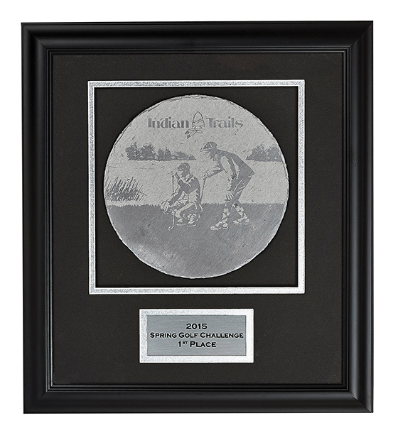 Framed and Matted Etched Slate - 2 Sizes
