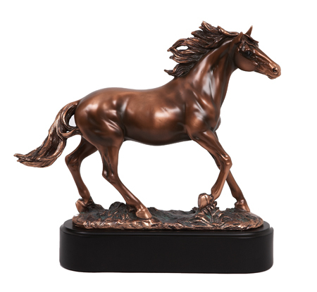 Horse Resin Stallion on base  12.5"h.