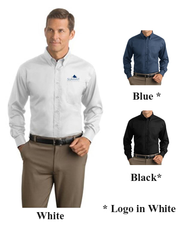 Red House Mens Herringbone Non-Iron Button-Down Shirt