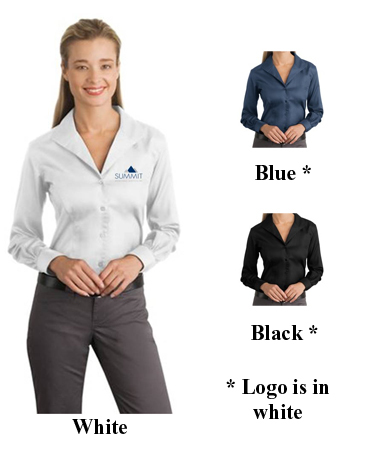 Red House Ladies Herringbone Non-Iron Button-Down Shirt