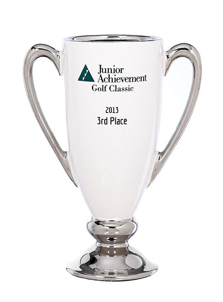 Conductor's Cup, White & Silver - 3 Sizes