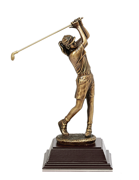 Female Resin Gold Swing