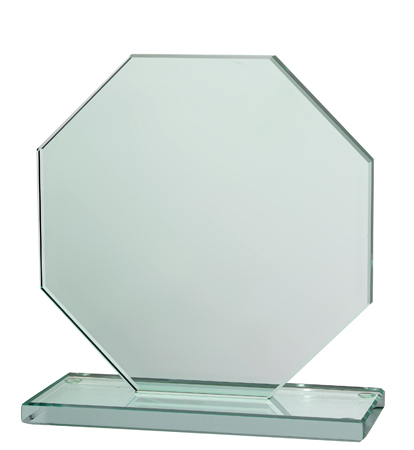 Jade Glass Octagon Award - 3 Sizes