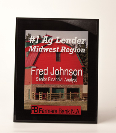 Beveled Acrylic Panel with Full Color Imprint - 5 Sizes