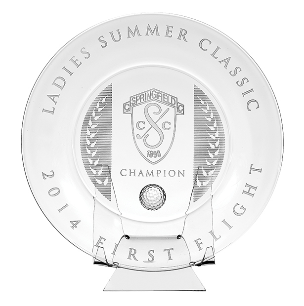 Accolade Plate with golf ball - 3 Sizes