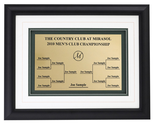 Framed & Matted Match Play Plaque