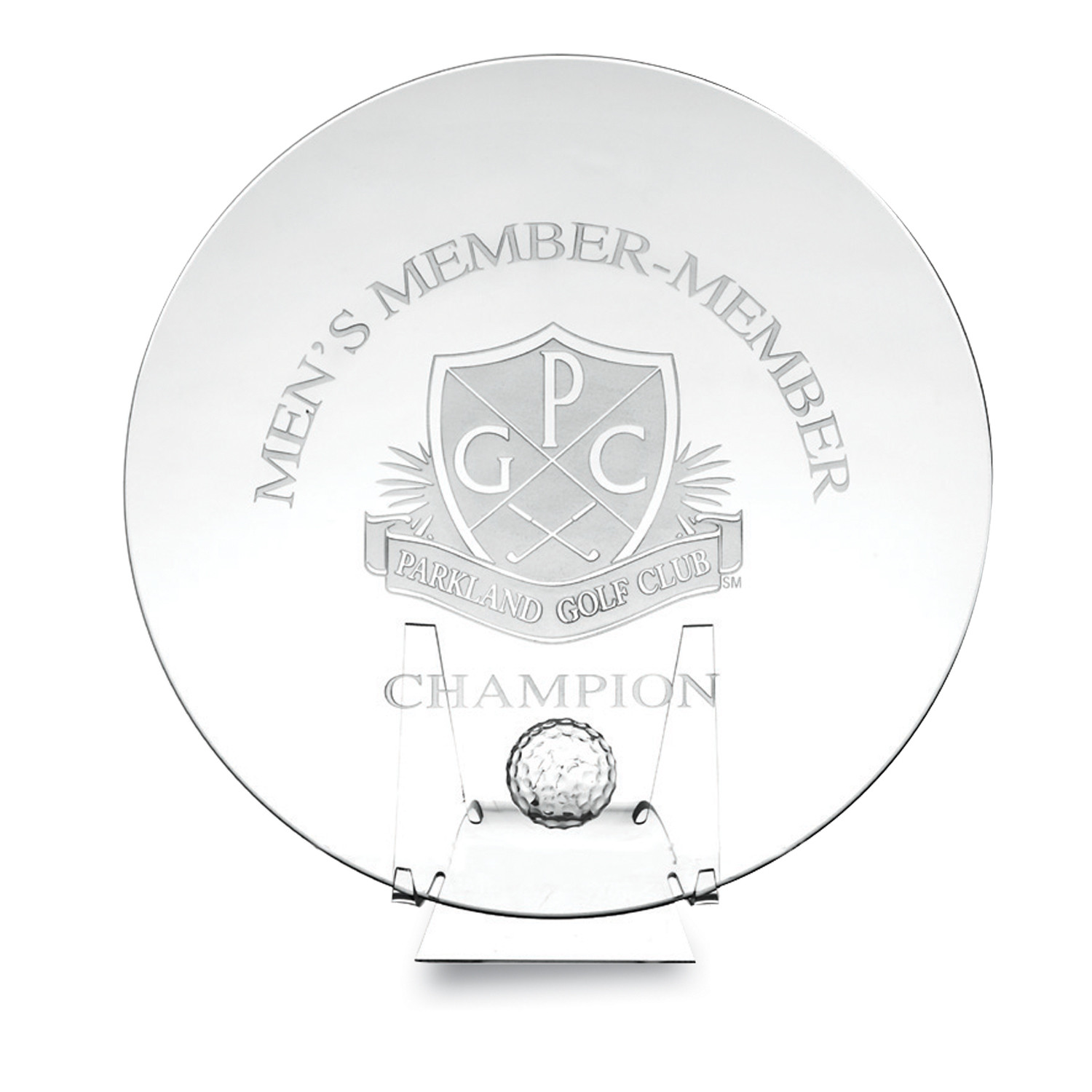 Quest Plate w/golf ball - 3 sizes