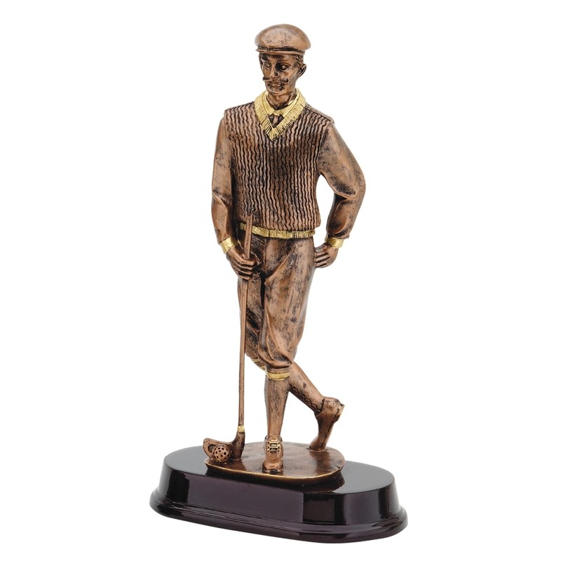Male Resin Vintage Golfer - 13"h