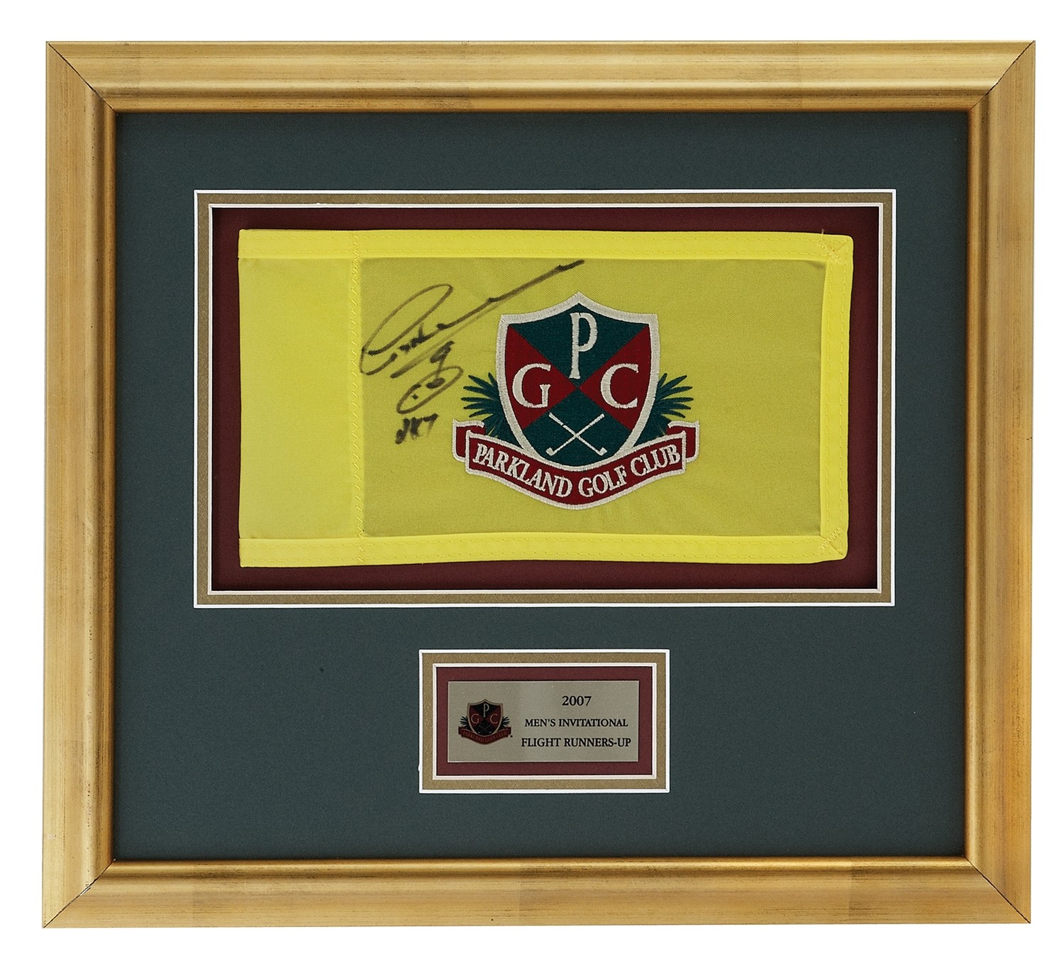 Framed Embroidered Flag