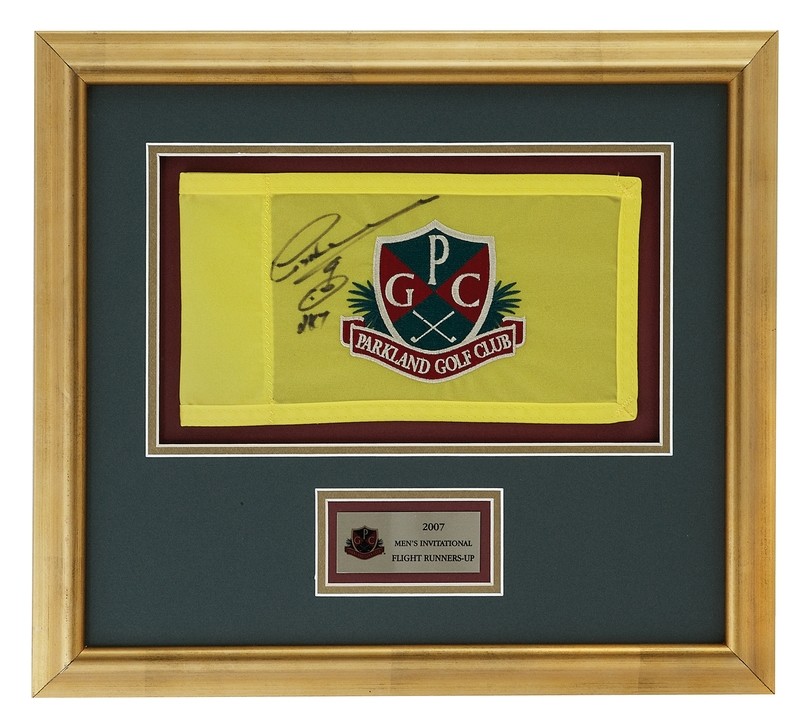 Framed Embroidered Flag