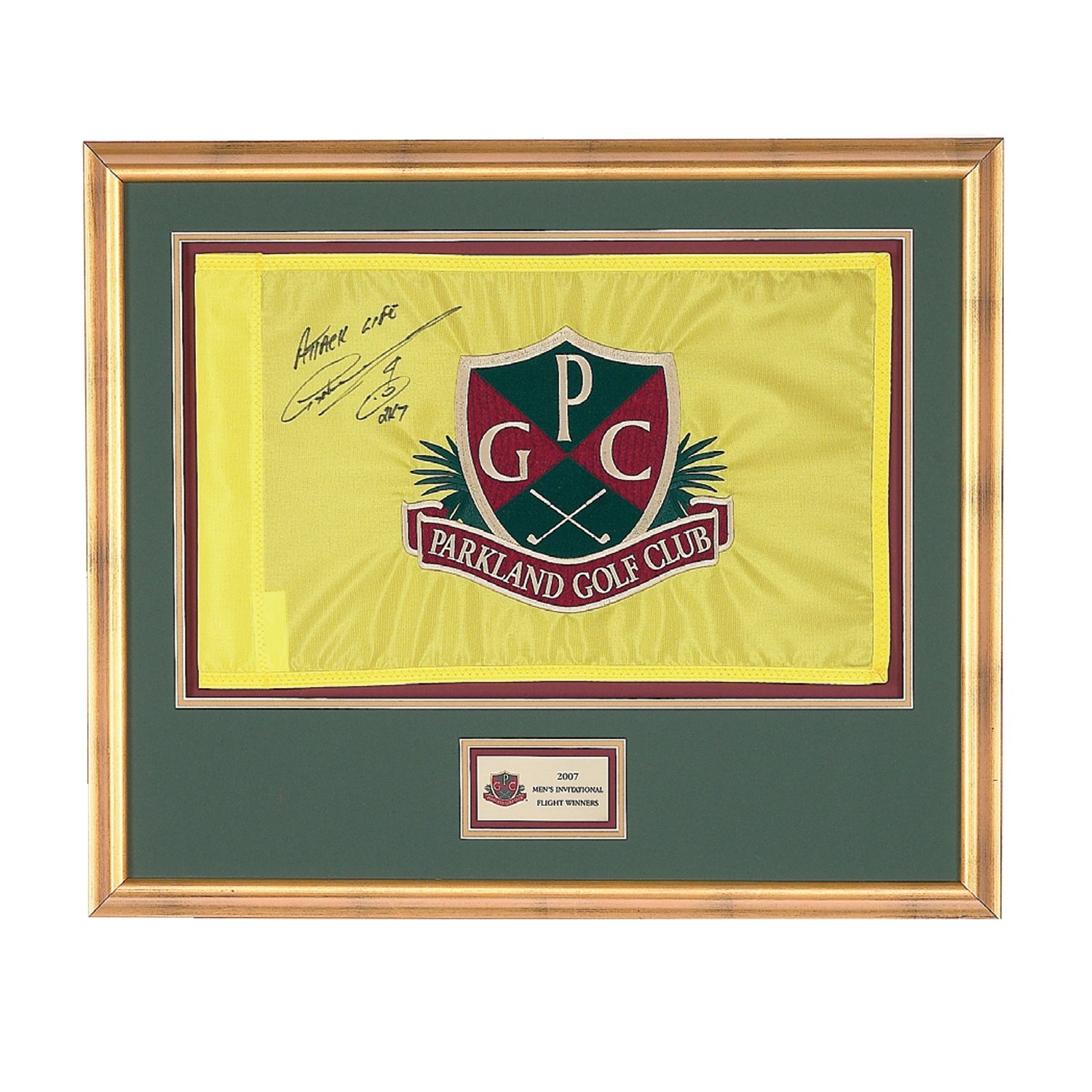 Framed Embroidered Flag