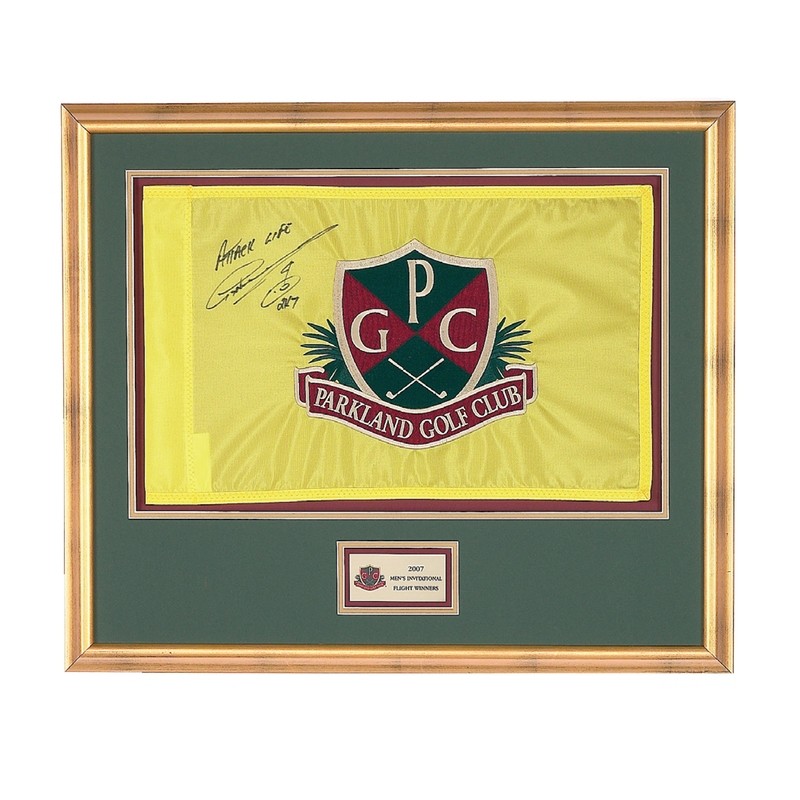 Framed Embroidered Flag