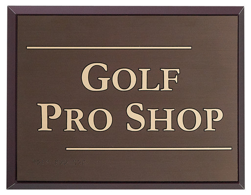 Interior Clubhouse sign - ADA approved